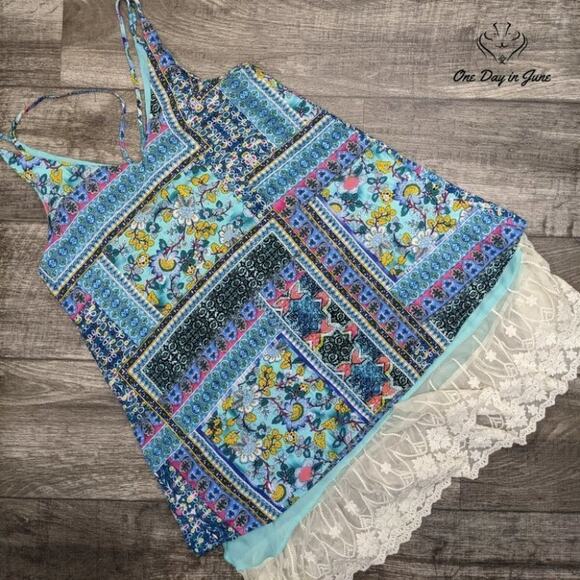 Umgee Sheer Spring Dress Size S - Picture 5 of 5